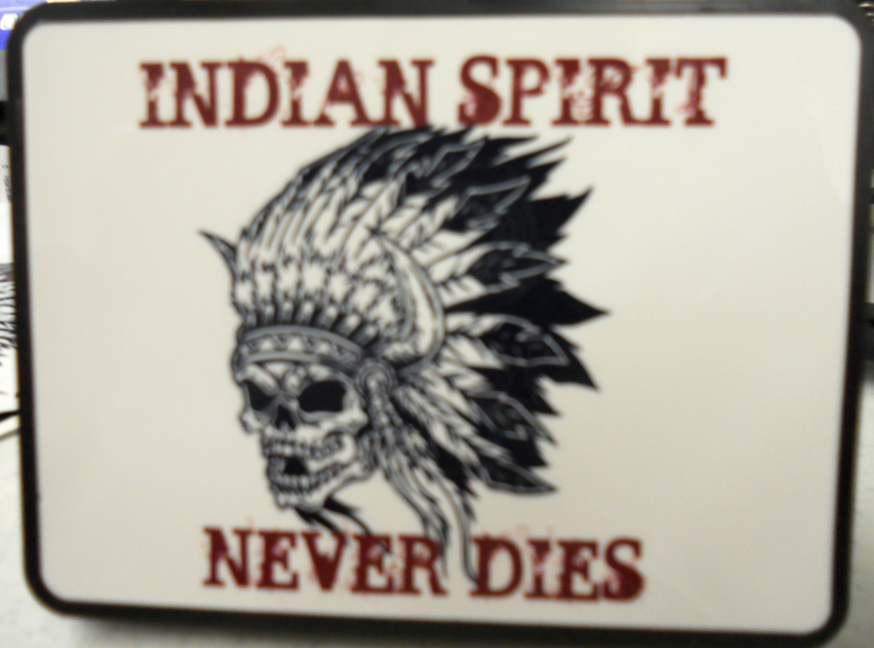 Indian Spirit Hitch cover made with sublimation printing